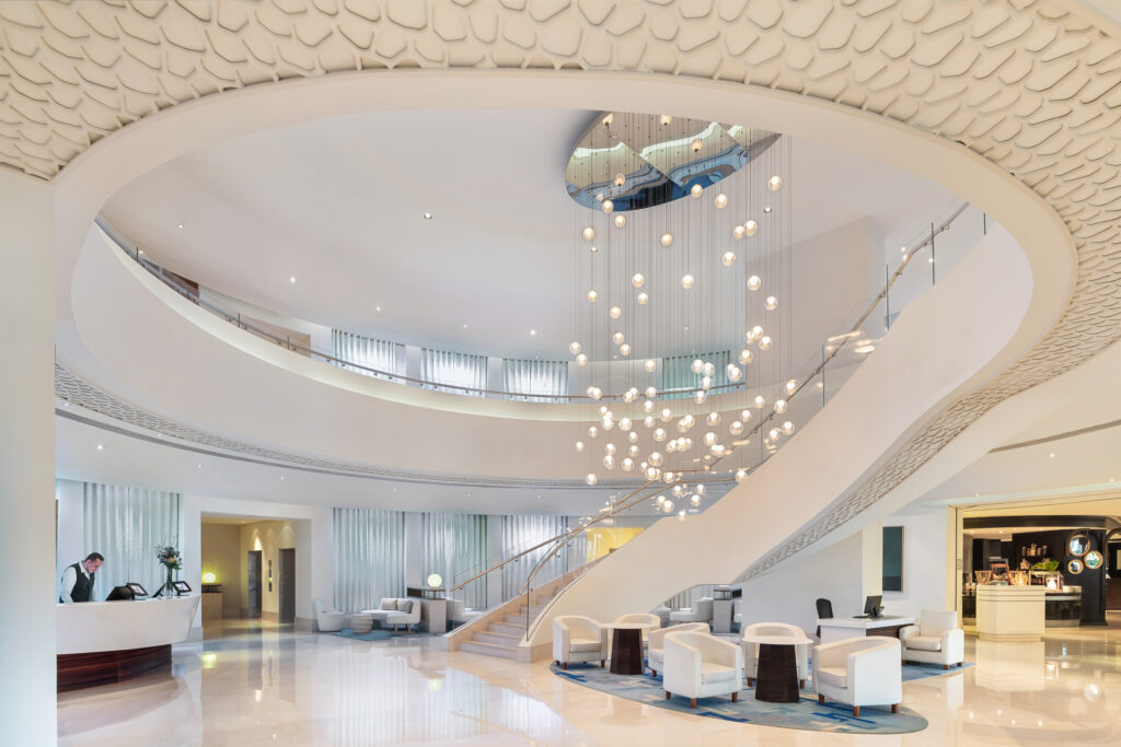 Reception area at JA Ocean View Hotel