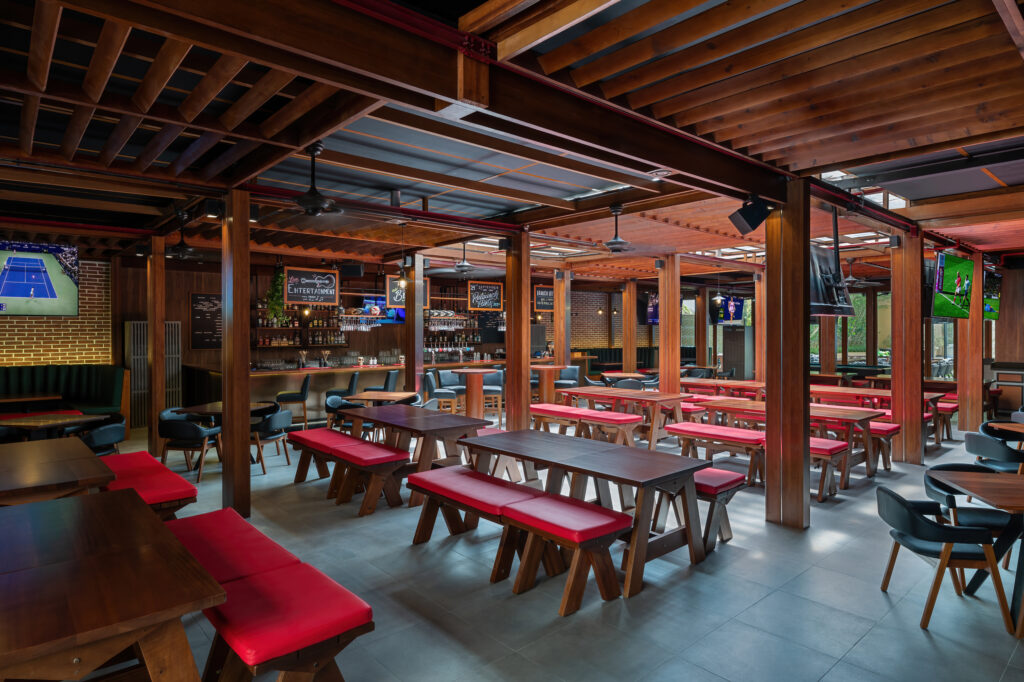 Indoor bar at JA Ocean View Hotel