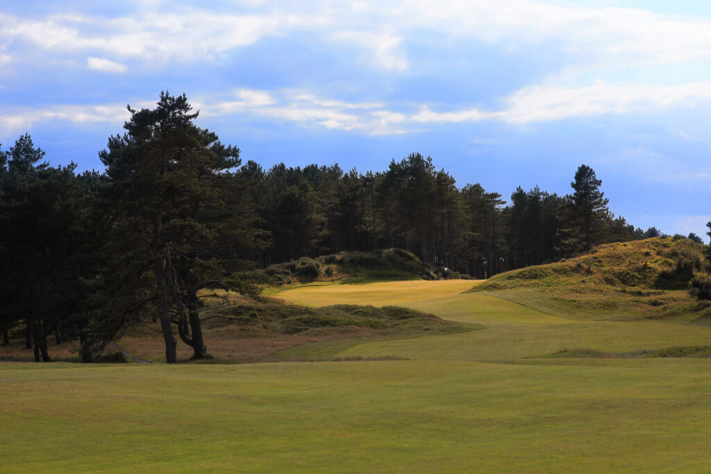 Fairway with trees around at Formby Golf Club