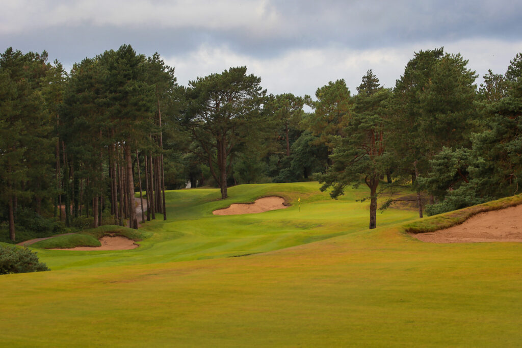 Fairway with trees around at Hardelot - Les Dunes Course