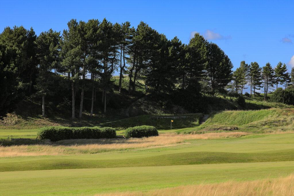 Fairway with trees in background at Hillside Golf Club