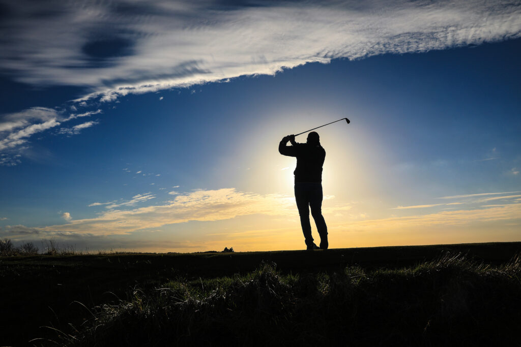 Person playing golf at Hunstanton Golf Club