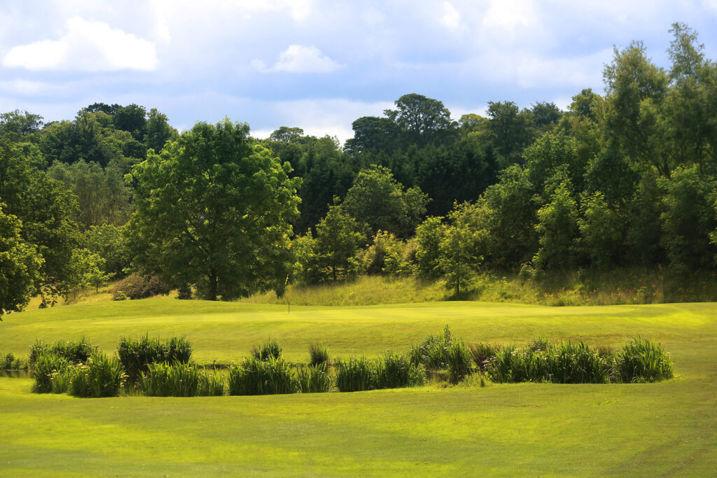 Fairway with trees around at Mottram Hall Golf Course