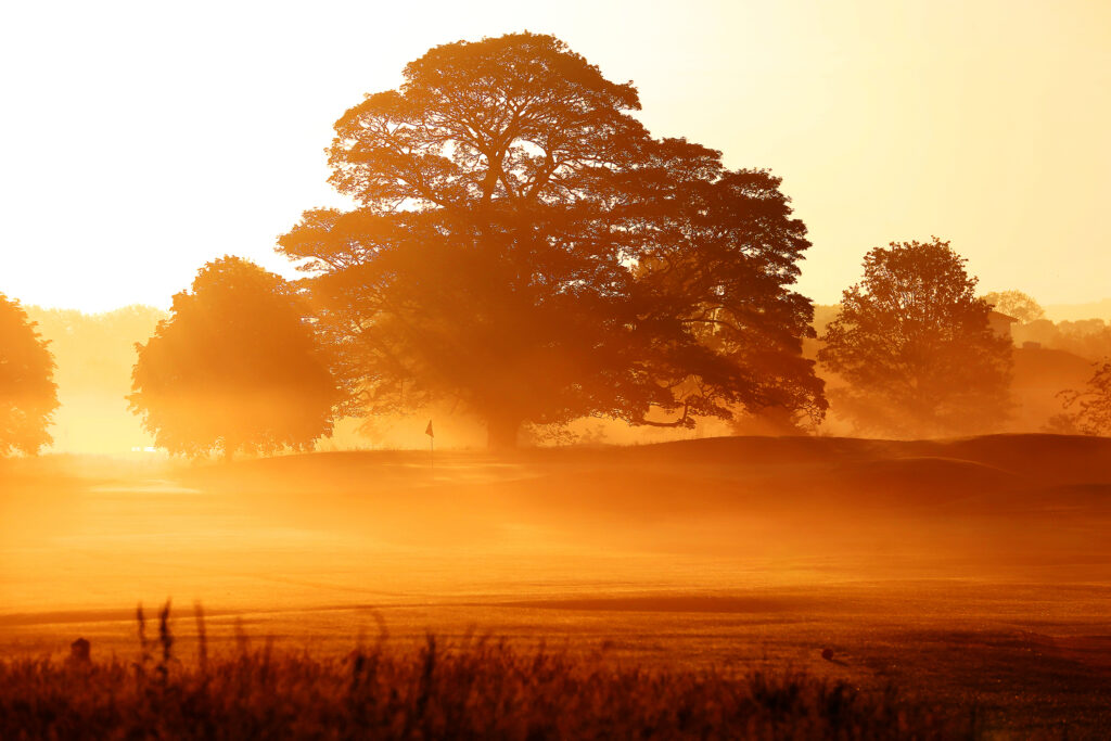 Sunset at Mottram Hall Golf Course