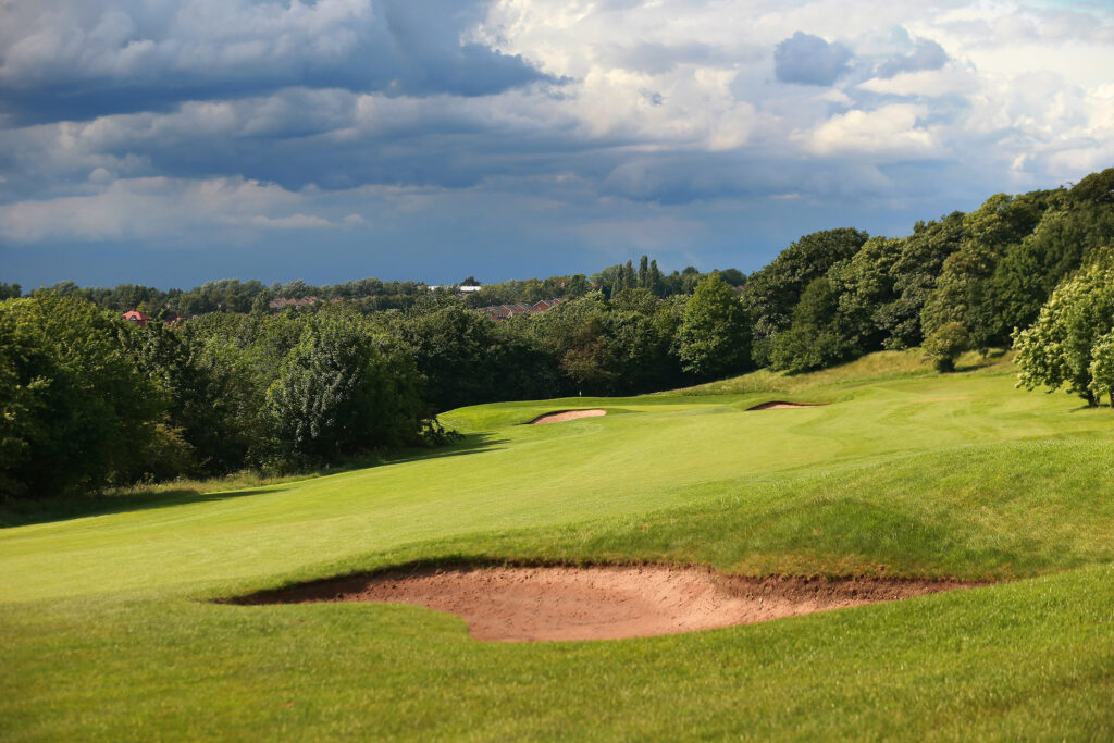 Bunkers on fairway at Oulton Hall Golf Club