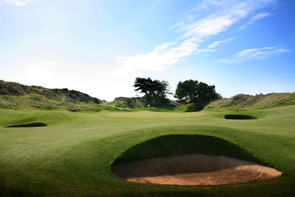 Bunkers on fairway at Royal Birkdale