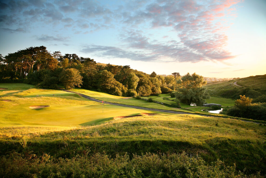 Fairway with trees around at St Enodoc Golf Club - Church Course