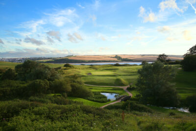 Aerial view of fairway at St Enodoc Golf Club - Church Course