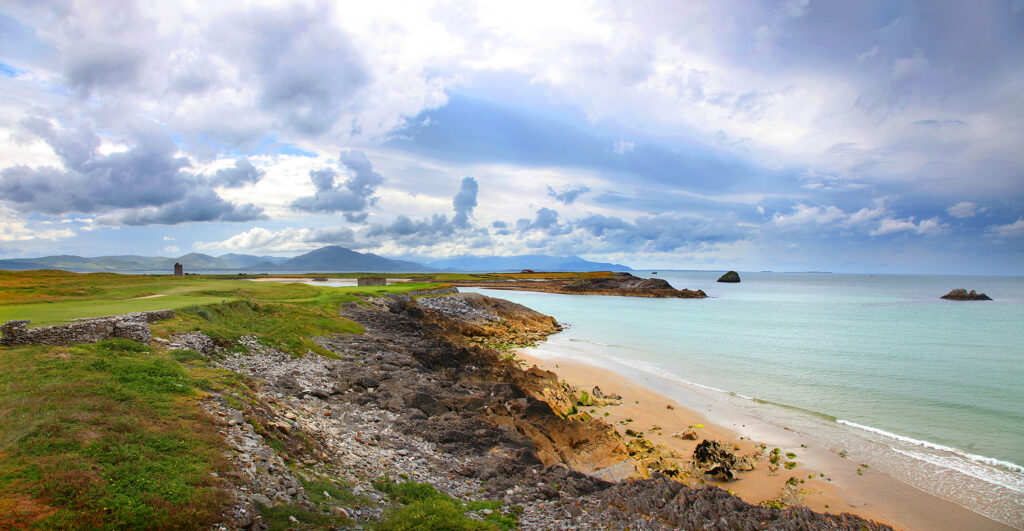 Fairway with beach next to it at Tralee Golf Club