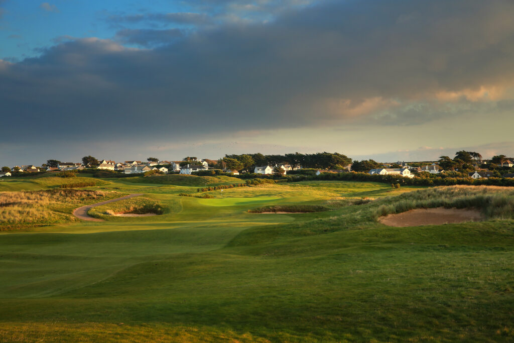 Fairway with bunkers at Championship Course at Trevose Golf & Country Club