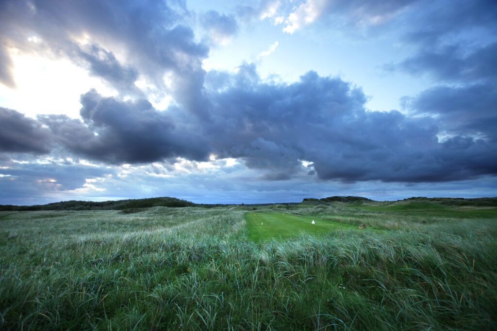 Tee box at West Lancashire Golf Club