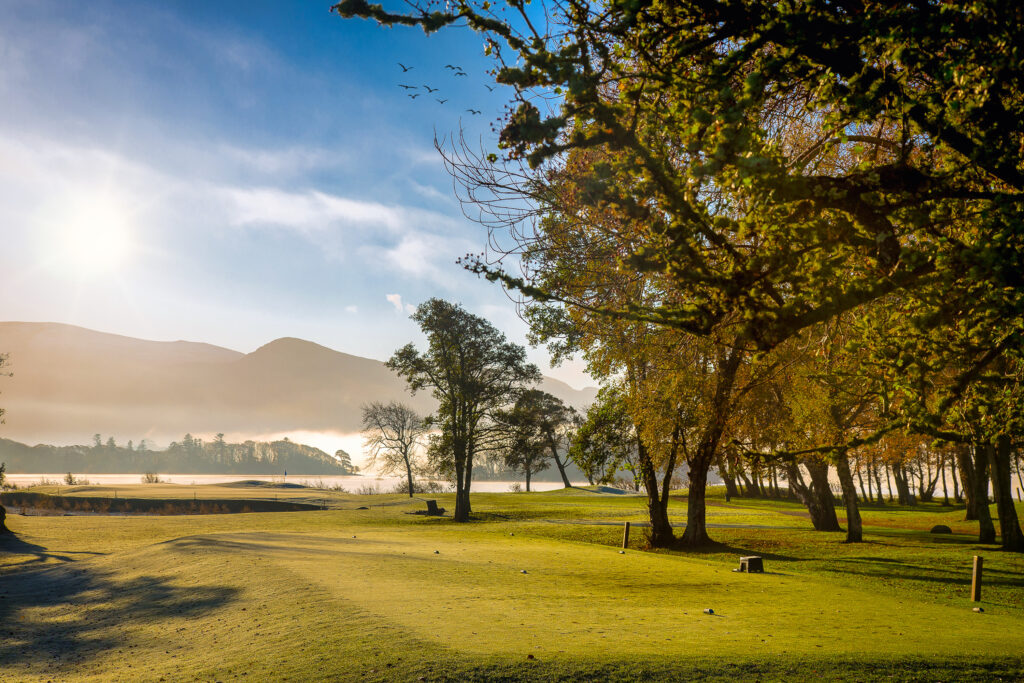 Tee box at Killarney Golf & Fishing Club - Killeen Course with trees around