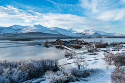 Killarney Golf & Fishing Club - Killeen Course during winter and covered in snow