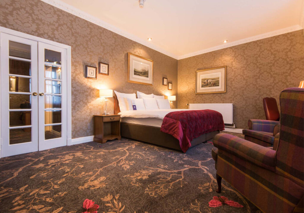 Double bed accommodation at Kingsmills Hotel