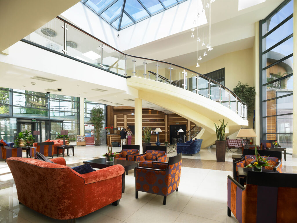 Reception and lounge area at Kinsale Hotel & Spa