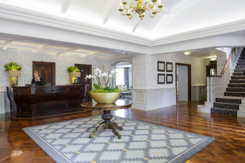 Reception area at Meadowlands Hotel