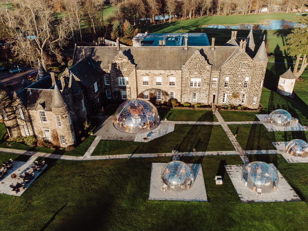 Aerial view of Meldrum House Country Hotel & Golf Course