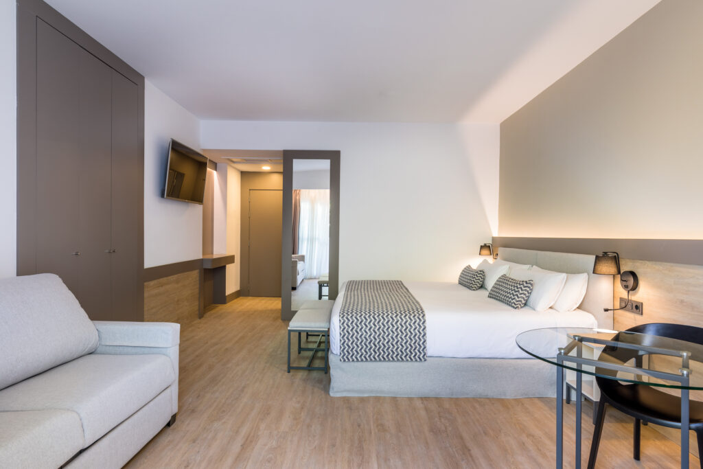 Double bed accommodation at Occidental Puerto Banus