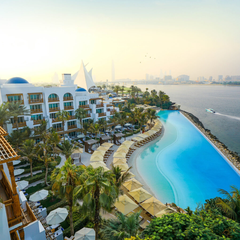 Aerial view of the exterior of Park Hyatt Dubai