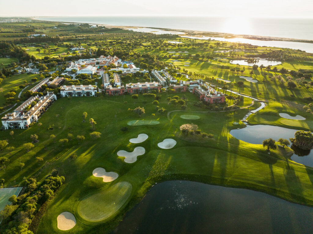 Birdseye view of the hotel and golf at Robinson Club Quinta da Ria