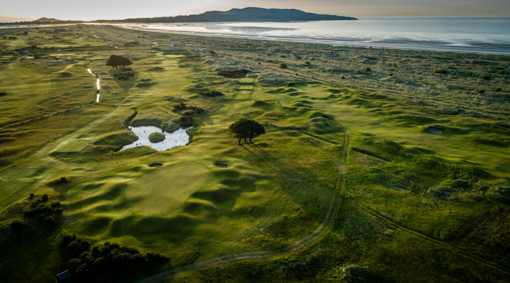 Aerial view of Royal Dublin Golf Club