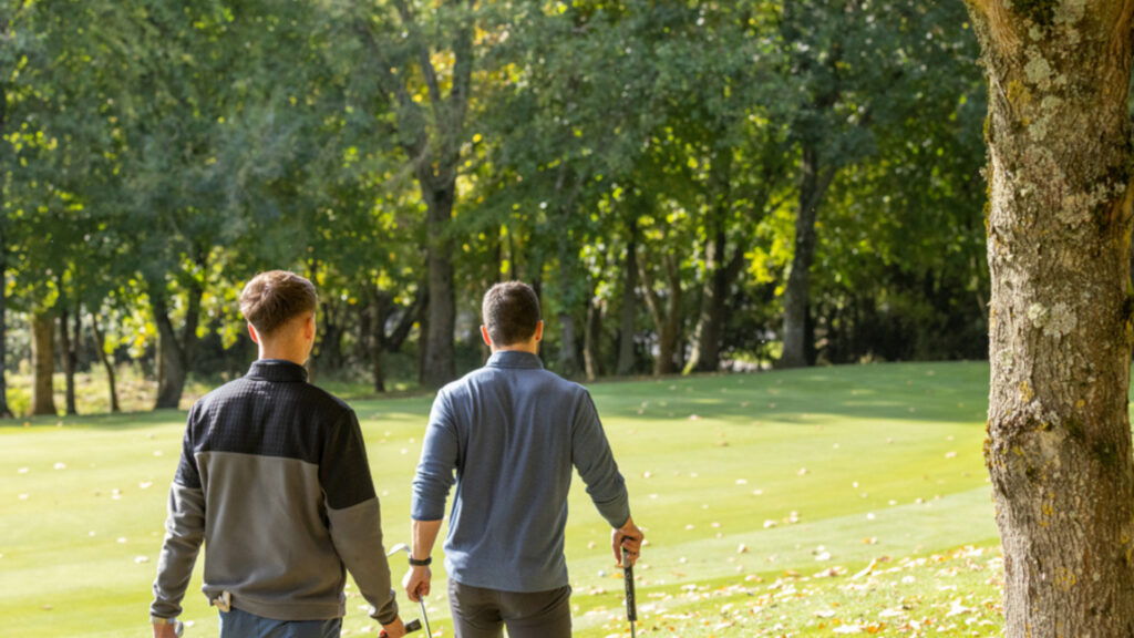 People walking at Sandford Springs