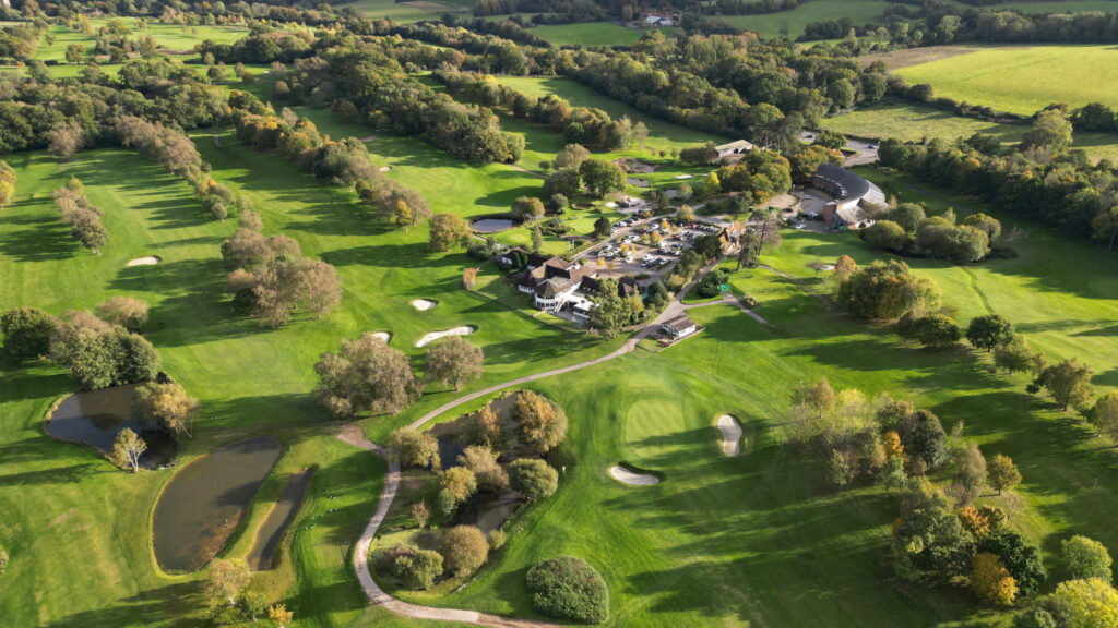 Aerial view of Sandford Springs