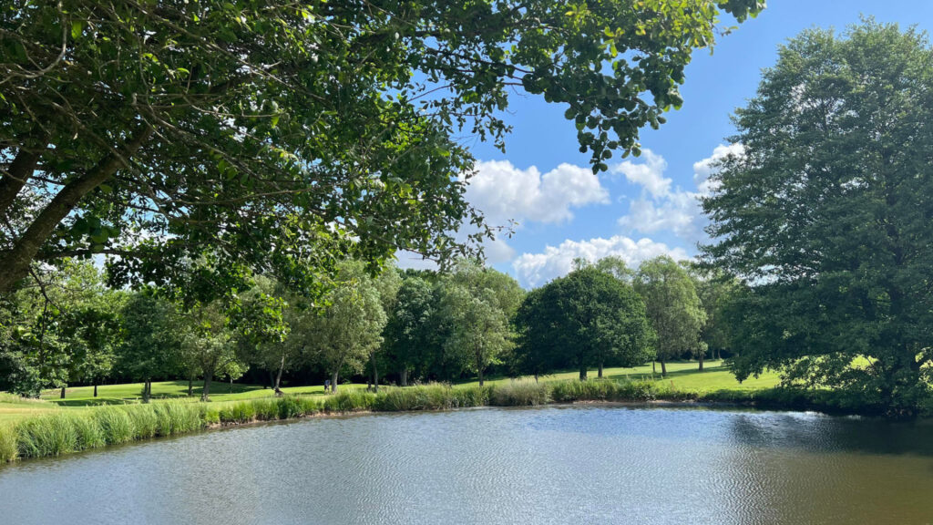 Lake on fairway at Sandford Springs Hotel & Golf Club