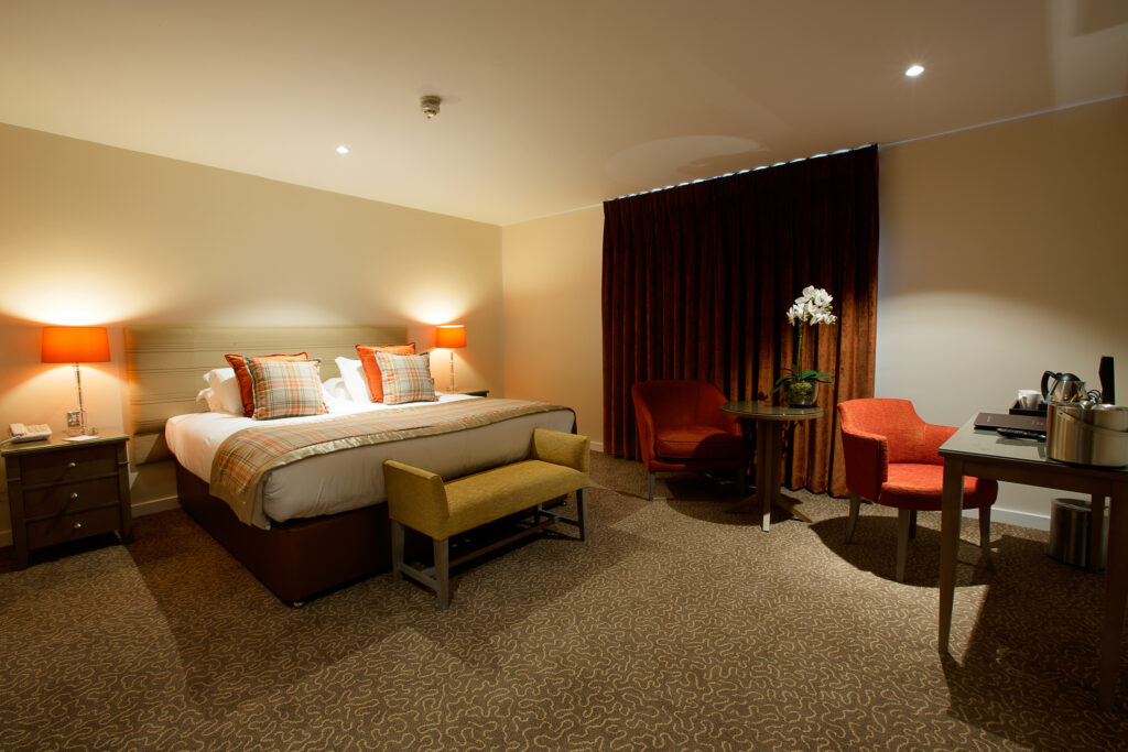 Double bed accommodation at Sandford Springs Hotel & Golf Club