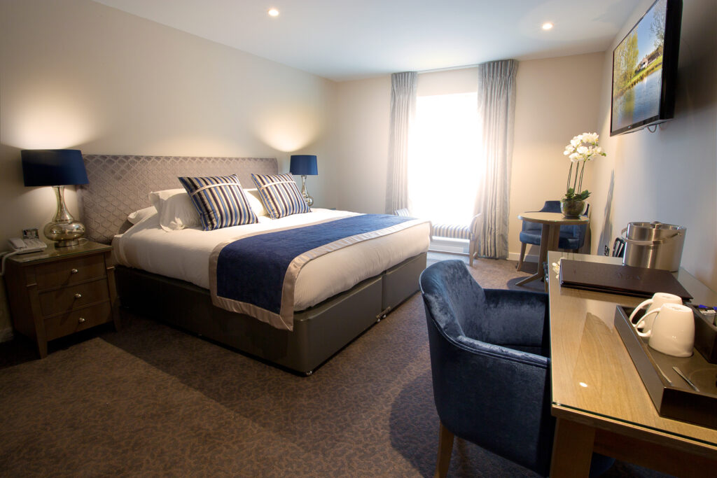 Double bed accommodation at Sandford Springs Hotel & Golf Club