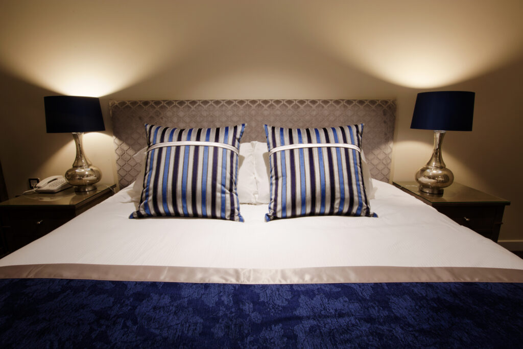 Double bed accommodation at Sandford Springs Hotel & Golf Club