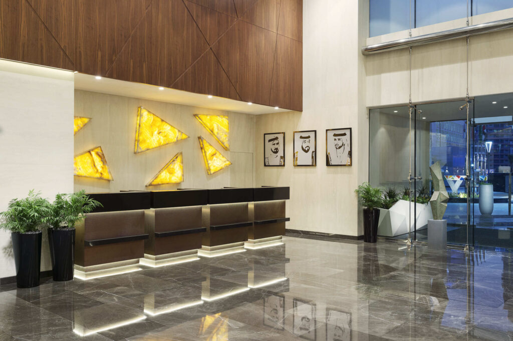 Reception area at TRYP by Wyndham Dubai