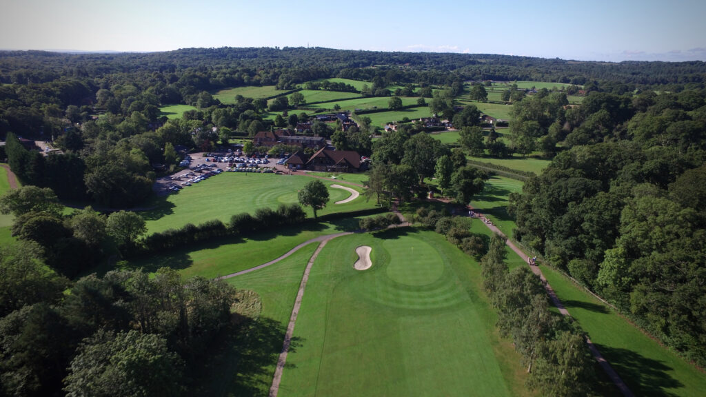 Aerial view of The Bell Inn & Bramshaw Golf Club