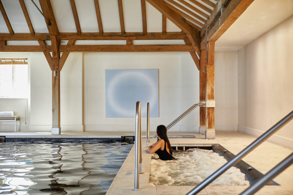 Jacuzzi at The Grove next to the indoor pool