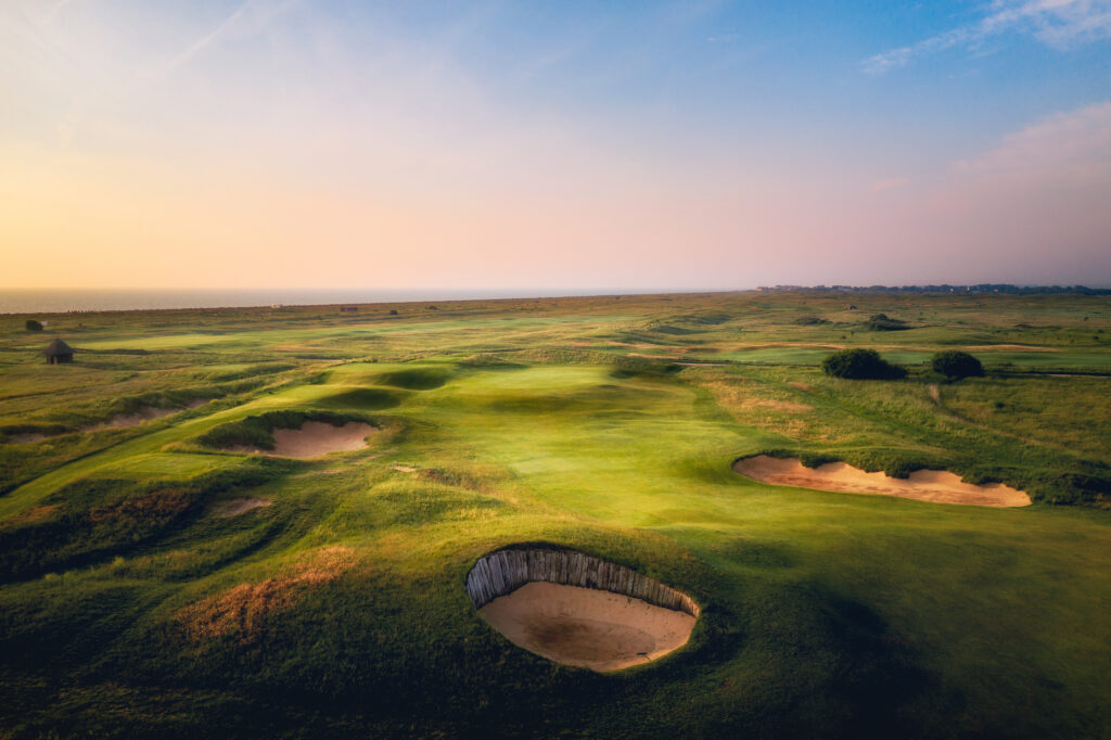 Aerial view of The Lodge at Prince's golf course