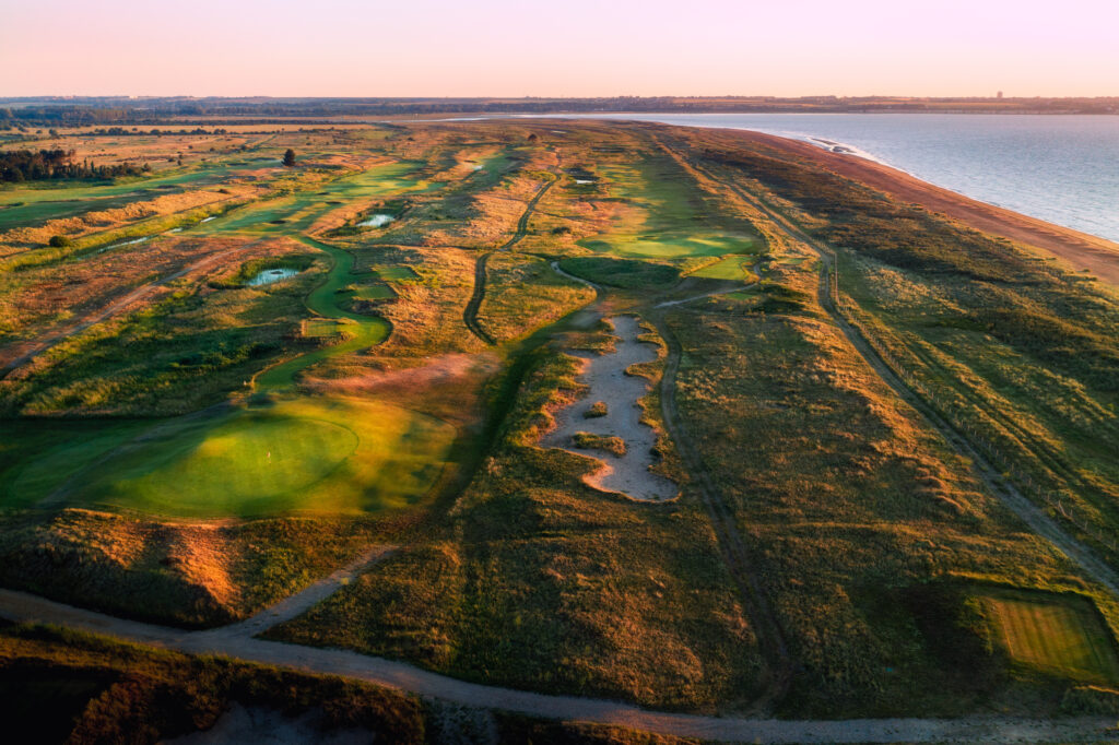 Aerial view of the golf course at The Lodge at Prince's