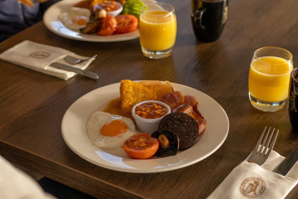 Breakfast food served at The Lodge at Prince's