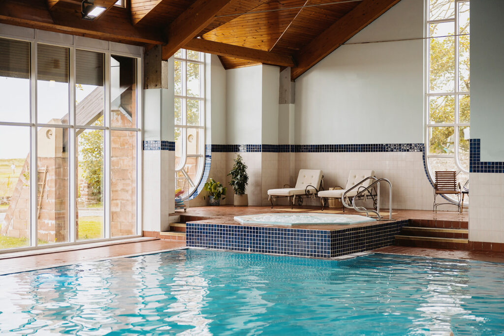 Indoor pool and hot tub at The Marine Hotel Troon