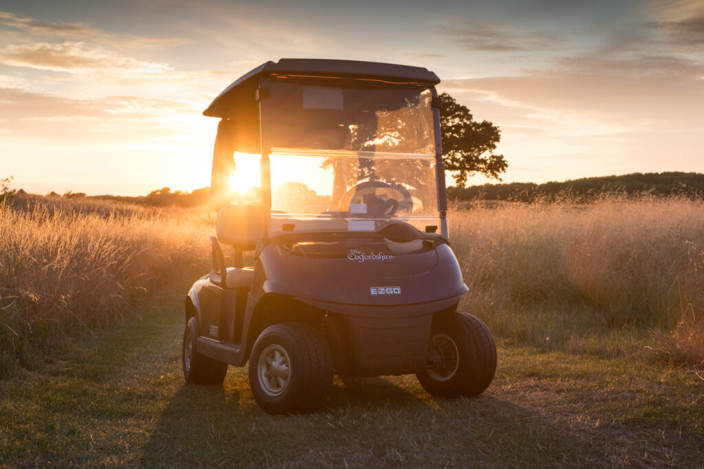 Buggy at The Oxfordshire at sunset