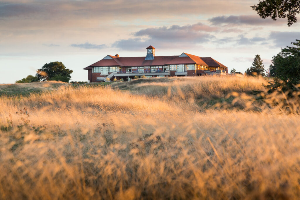 Fairway at The Oxfordshire with building in distance