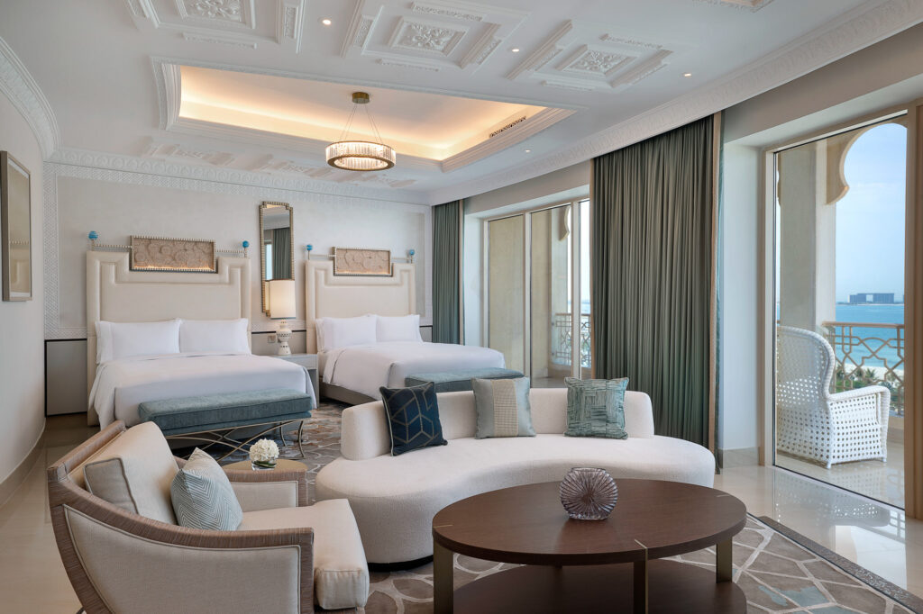 Twin bed accommodation at Waldorf Astoria Ras Al Khaimah