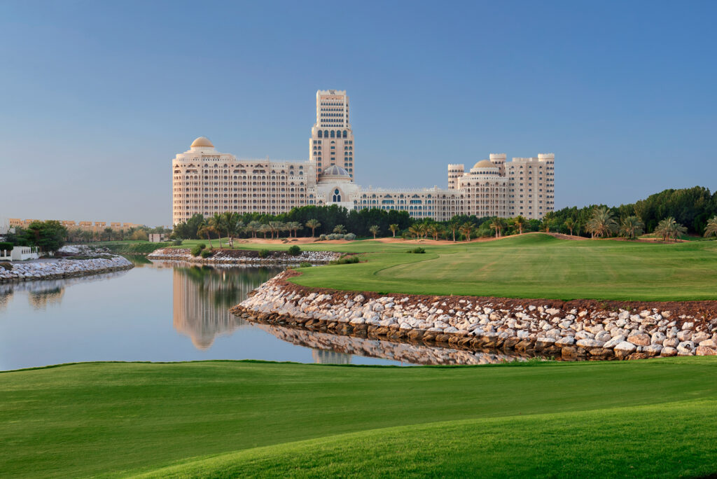 Fairway at Waldorf Astoria Ras Al Khaimah leading to the hotel