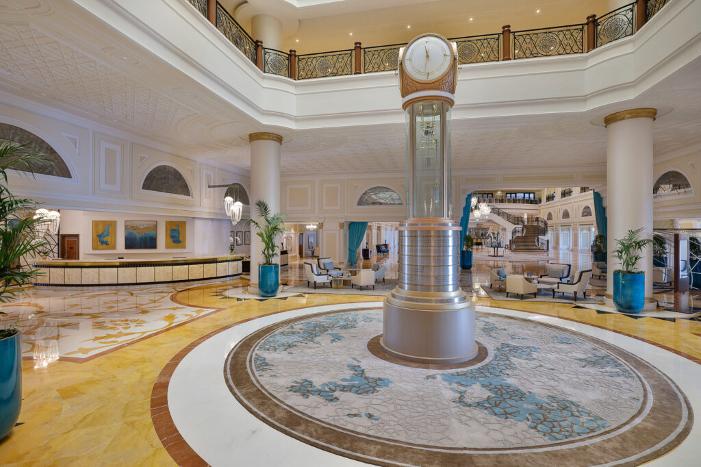 Reception area at Waldorf Astoria Ras Al Khaimah