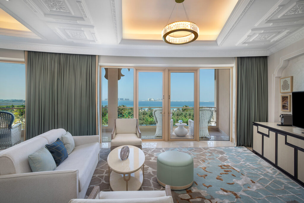 Accommodation living area at Waldorf Astoria Ras Al Khaimah