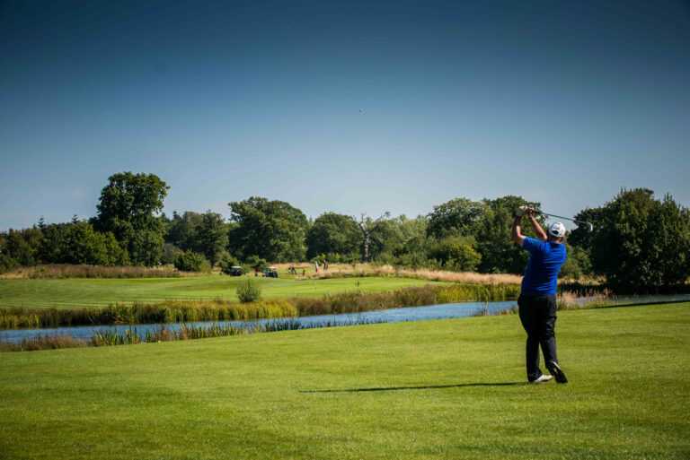 Person playing golf at Whittlebury Park Golf Course